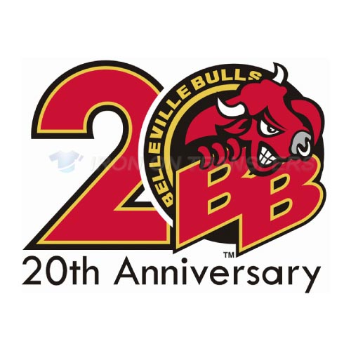 Belleville Bulls Iron-on Stickers (Heat Transfers)NO.7316